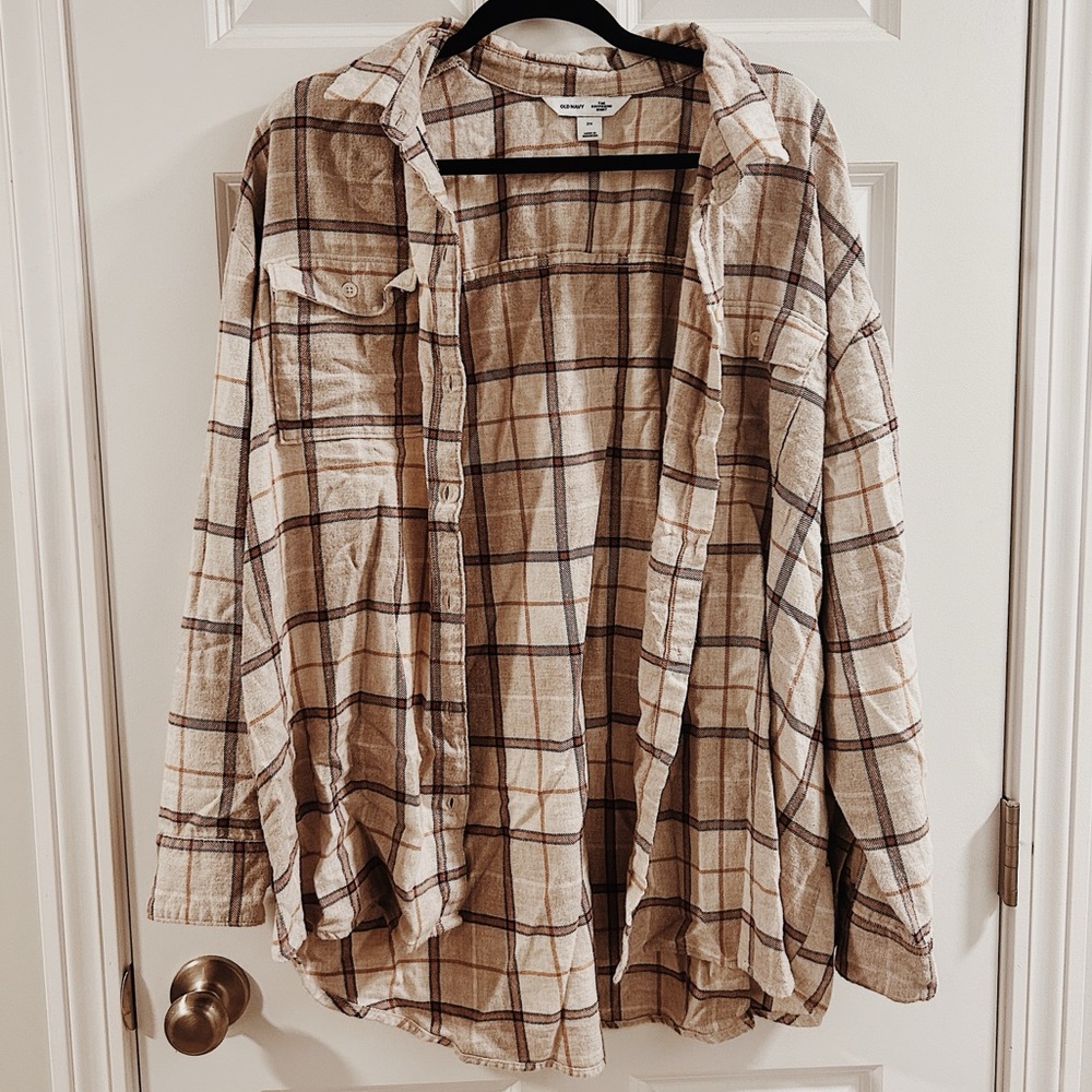 'the boyfriend shirt' flannel from Old Navy
